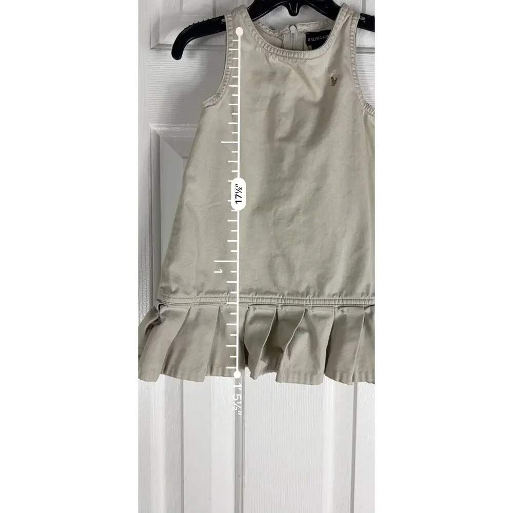 Ralph Lauren Girls Khaki Dress Size 2/2T